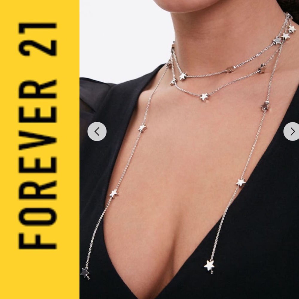 Forever 21 stars necklace